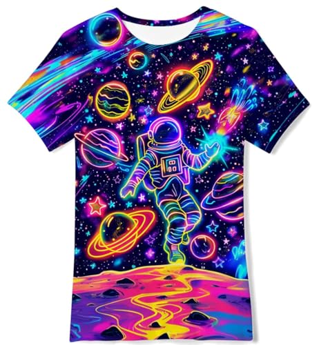 Image of uideazone Tshirts for Boys Kids Short Sleeve T-Shirt 3D Graphic Tee Shirts Tops Clothes 4-16 Years