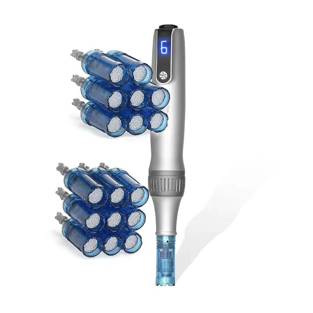 Derma Roller Pen for Women Men Microneedles Pen Derma Roller kit- 0 25mm for Home Use
