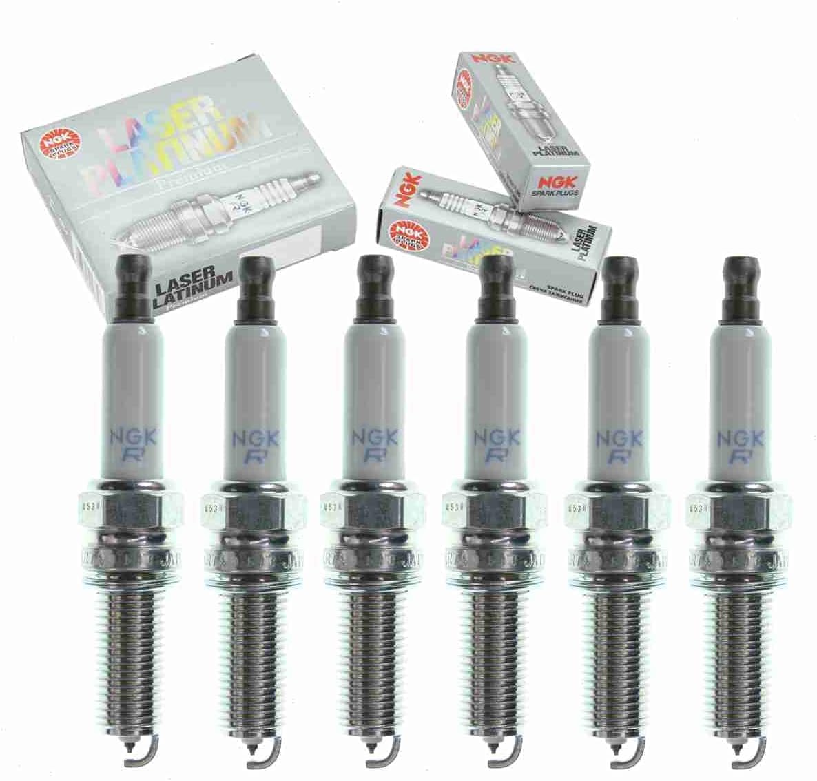 6 pc NGK Laser Platinum Spark Plugs compatible with