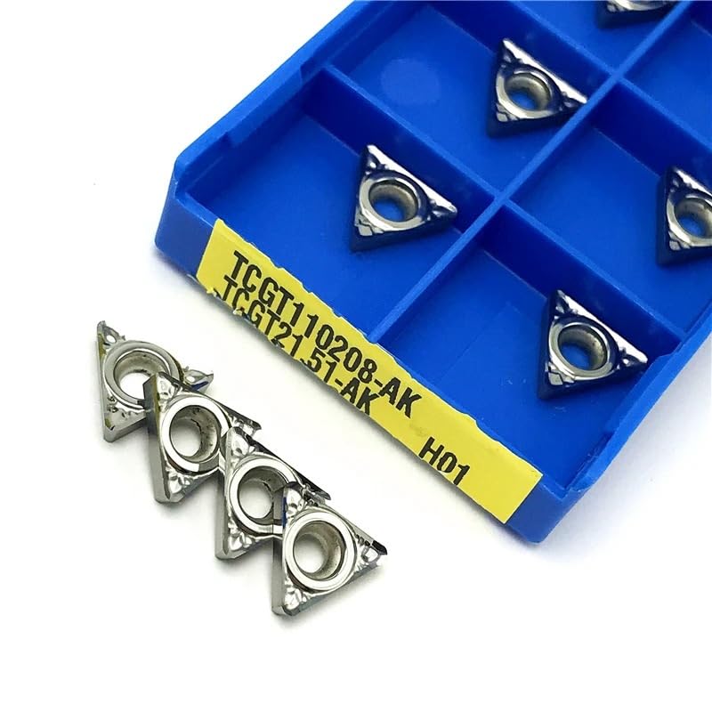 10 unidades de herramientas de torneado TCGT para metal CNC miniatura 5