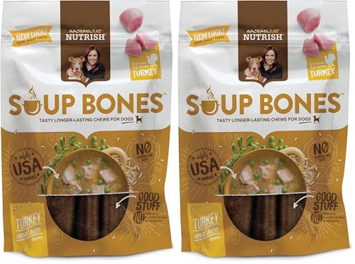 Rachael Ray Nutrish Soup Bones - Real Turkey & Rice - 6.3Oz (Pack of 2)