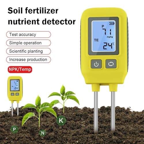 Analyseur de sol numérique 4 en 1 avec température pour ferme