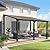Pamapic 10 * 14FT Outdoor Gazebo,Wall Mounted Gazebo,Hardtop Lean to Gazebo,Aluminum Frame Pergola,UV Resistant Polycarbonate Roof,Outdoor Patio Awnings for Deck, Porch,Lawn,Backyard