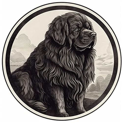 Image of Yoonek Graphics Newfoundland Dog Vinyl Decal Sticker for Car, Laptop, Tumbler, More. #009682-4 inch
