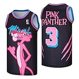 Men's Panther #3 Basketball Jersey Stitched Black Size L
