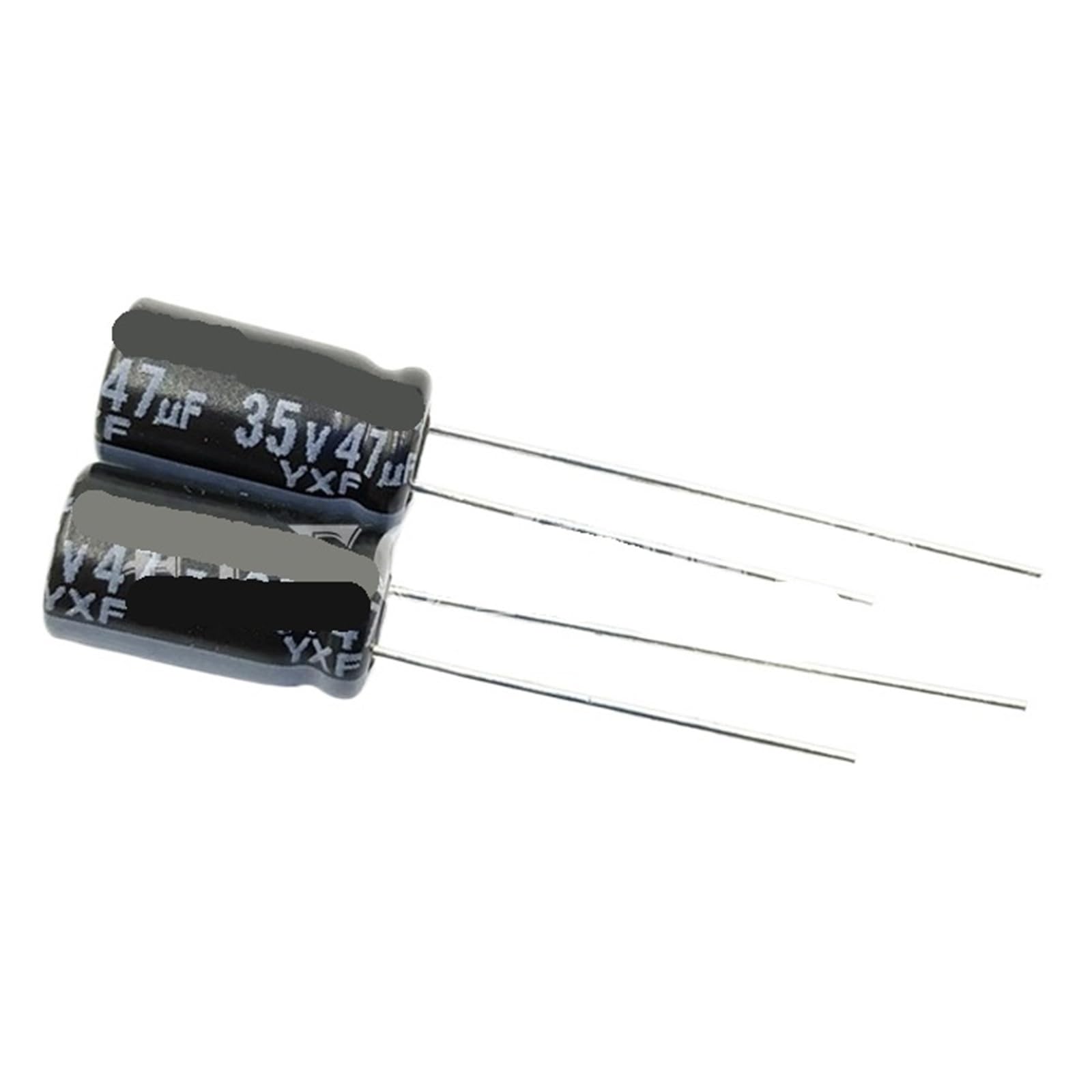 Condensateur 35V 47uF miniature aluminium radial YXF 6.3x11 mm pour alimentation filtrage
