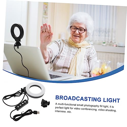 Luz de videoconferencia OSALADI de ABS resistente con clip ajustable 5