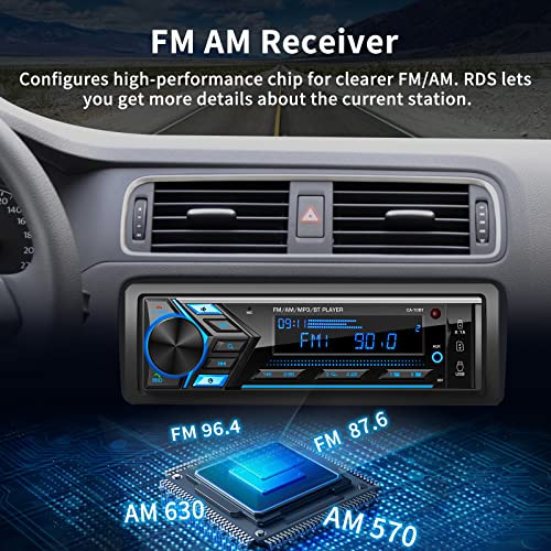 Stiflix Bluetooth Single Din Car Radio: Marine Stereo Receivers - Multimedia Car Audio With Am Fm thumb #5