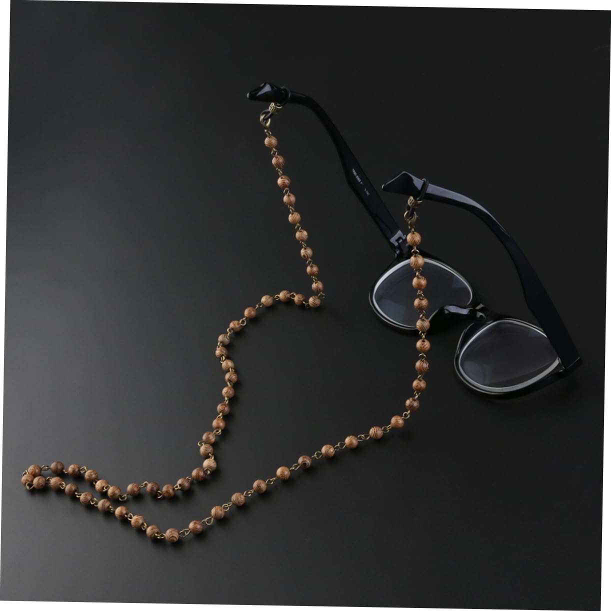 VALICLUD 3piezas Cadena De Perlas De Madera Para Gafas Soporte De Gafas De Diseño Elegante Accesorio De Moda Para Hombres y Mujeres