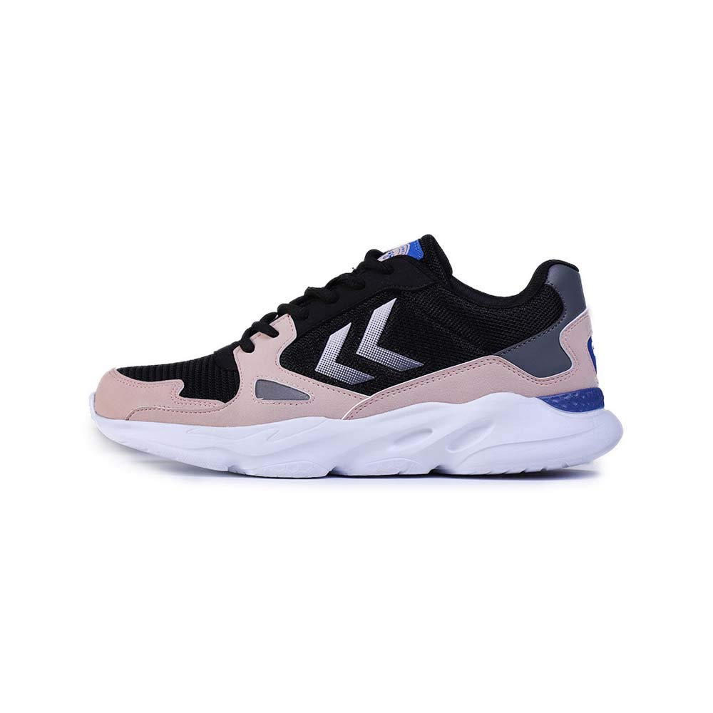 hummel Mens York Black/Grenadine Running Shoe - 3.5 UK (205640-1088)