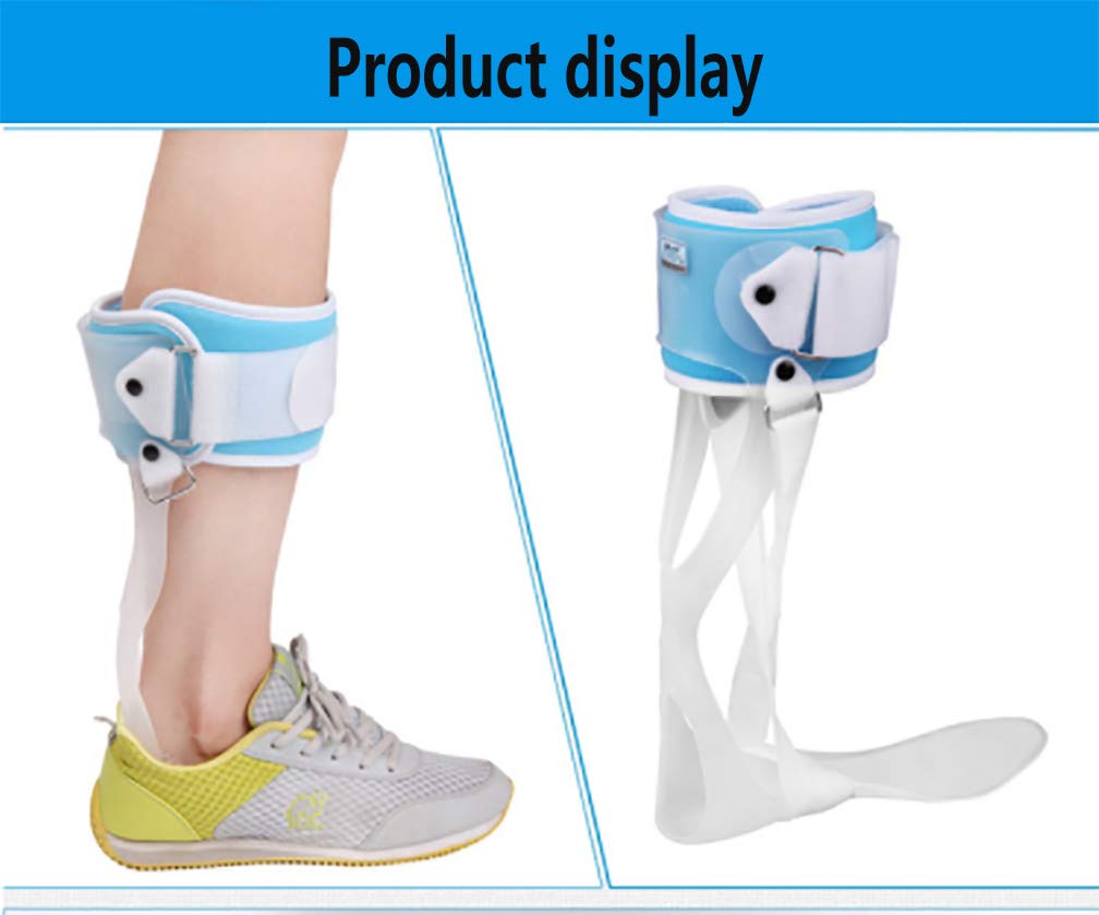 Soporte para la Periostitis Tibial, Soporte para el Tobillo, ortesis para pie caído, ortesis para corrección postural del Tobillo y el pie caído, férula, Izquierda, M (Derecha S)