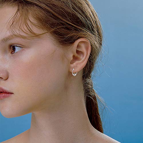 Sloth Huggie - Orecchini a cerchio in argento