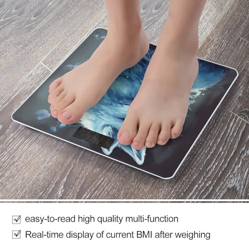 Báscula digital para baño Blue Fox con vidrio templado miniatura 5