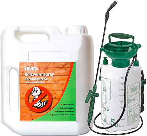 Preisvergleich Produktbild Envira Anti-Holzwurm 5Ltr + 5Ltr Drucksprüher