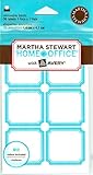 Martha Stewart Home Office with Avery Removable Labels, Teal Blue and Green, 1-3/4