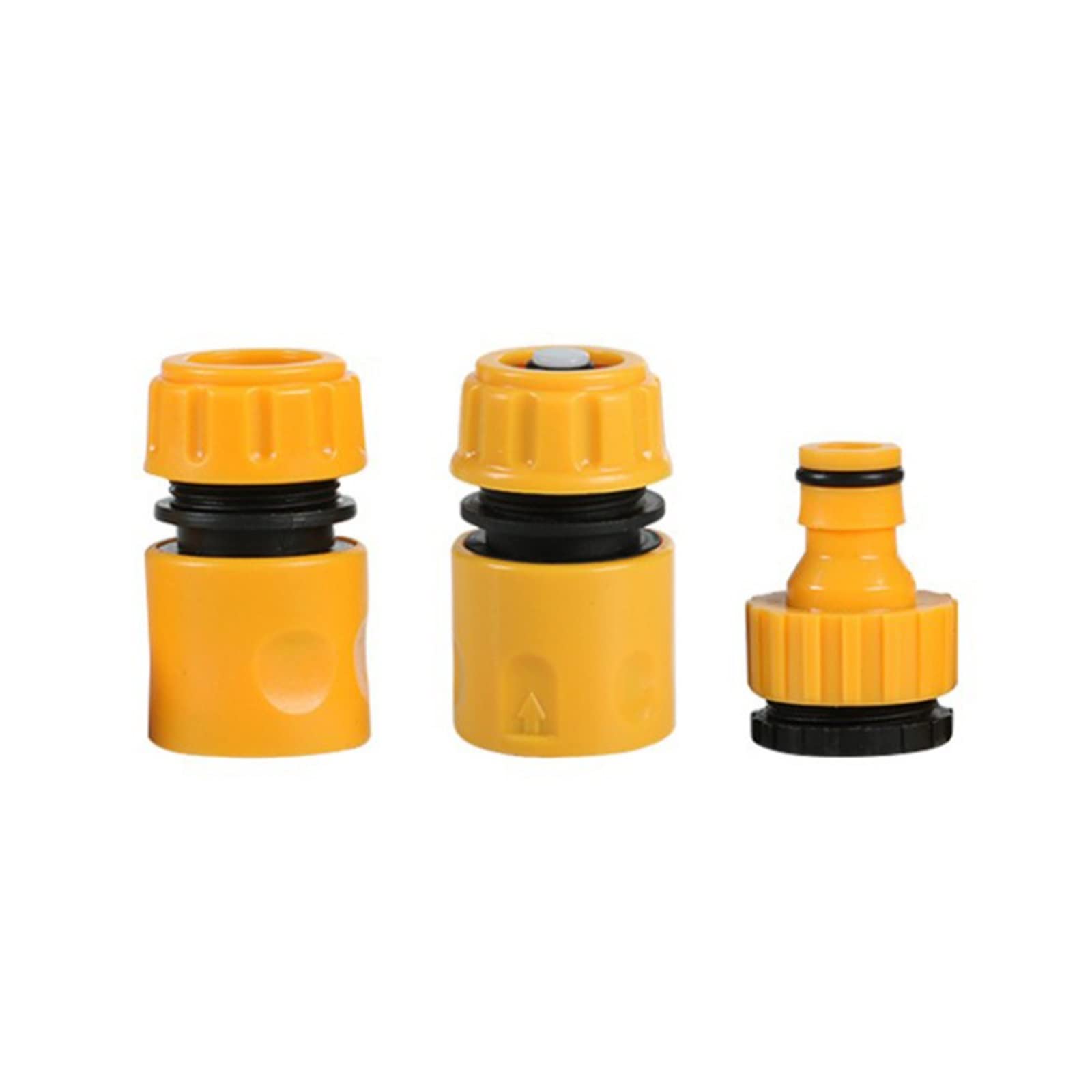 Conector rápido para tubería de riego de jardín Tap Fit 1/2 ABS Conector de tubería de agua Kits de conector de manguera rápida de jardín Juego de extensor de adaptador de junta de grifo para tubo de