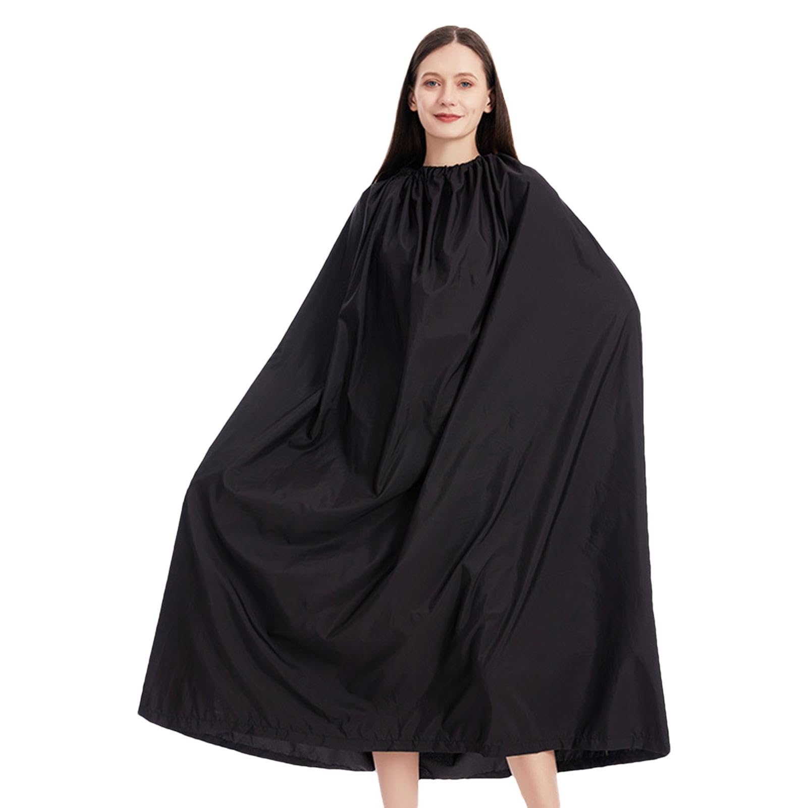 Beach Changing Poncho – Black Towel Cape with Adjustable Round Collar, 3.94ft Long, Quick-Dry Privacy Cover for Swimmers, Surfers, & Outdoor Activities | Lightweight, Sand- Changing Robe