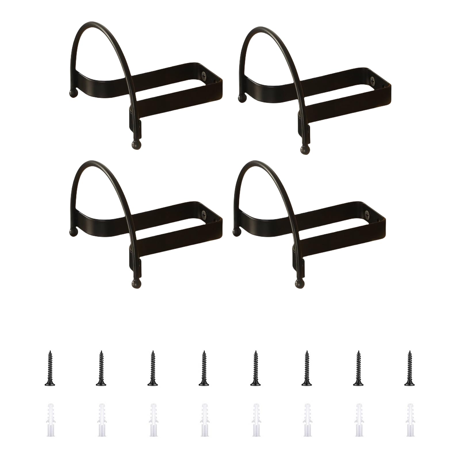 Msioytog Boys Multicolor 4 Pieces Wall Mounted Hat And Organizers Easy Installation Cow Hats Hanger Storage Rack For Hallway Or Bathroom Cow Hat Rack