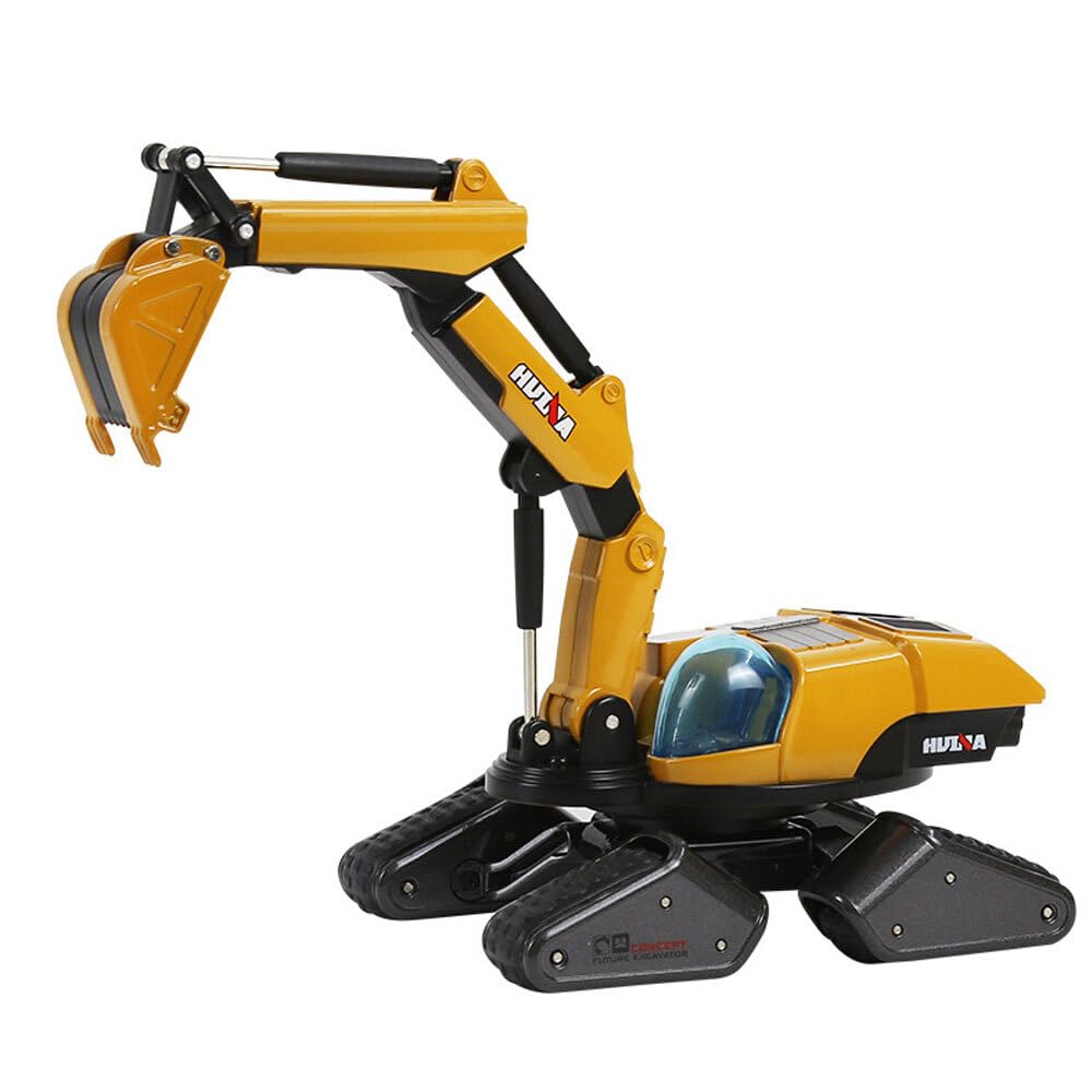 DIJIUCL Huina 1:50 Alloy Car Model Kids Toys Diecast Construction Truck Vehicle Toy Excavator for Boys Kids Ages 3+