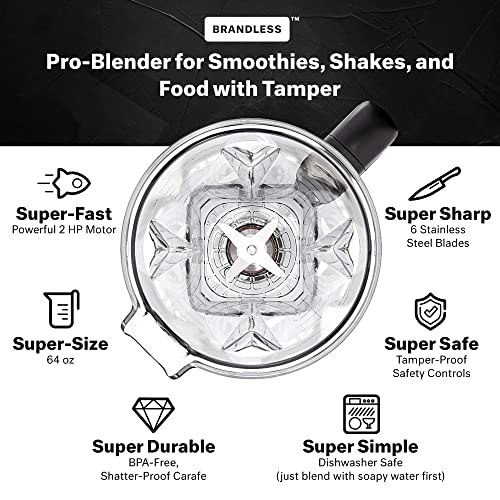 Professional Blender For Kitchen - 9-Speed Blender For Shakes And Smoothies, Nut Butters, Soups, Dips, Hummus, Milks - Versatile Kitchen Appliance With 2 Hp Motor - 64Oz Bpa-Free Tritan Blender Carafe #TOP6