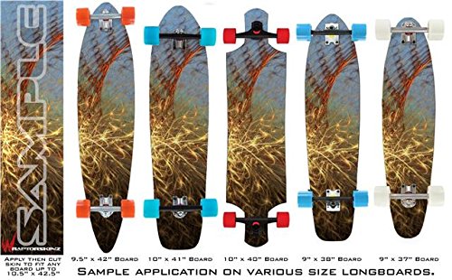 Woven - Decal Style Vinyl Wrap Skin fits Longboard Skateboards up to 10