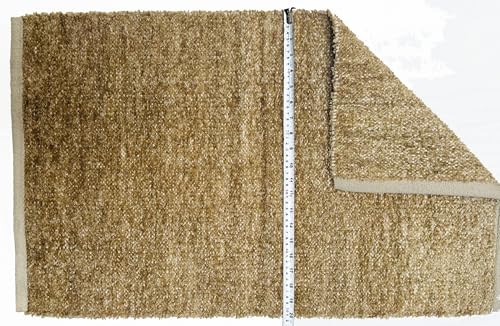 Image of House2Home Feather Cotton Blend Door Mat | 2Pc. Combo | 50x80cm | Side Binding - Available in 8 Colors (Sand)