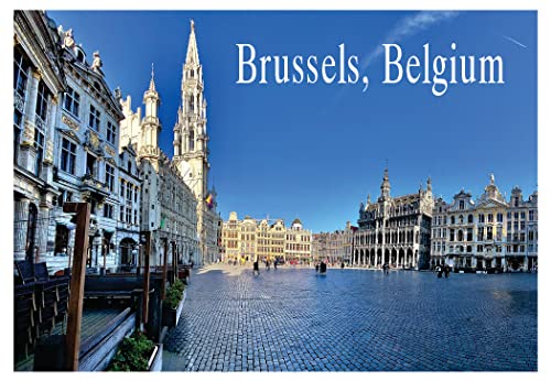 Brussels, Grand Place, Belgium, Capital City, Souvenir Magnet 2 x 3 Fridge Magnet