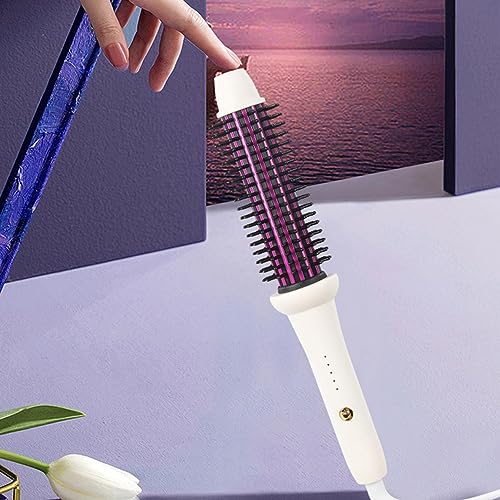 Plancha para el cabello con cepillo ionizado, peine calentado de 28 mm, rizador y alisador eléctrico para cabello, cepillo alisador iónico para spa, hogar y viaje miniatura 3