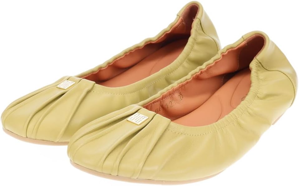 レディース 本革 やわらかい シープレザー クッション ボロネーゼ製法 HIMIKO ヒミコ 卑弥呼 メタルロゴギャザーパンプス 6