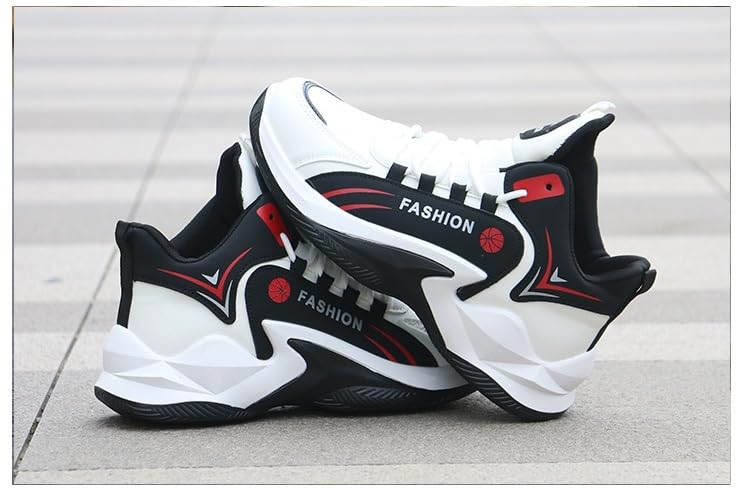 Zapatillas de Baloncesto de caña Alta for Hombre, Transpirables, Antideslizantes, Resistentes al Desgaste y con absorción de Impactos, for Deportes al Aire Libre.