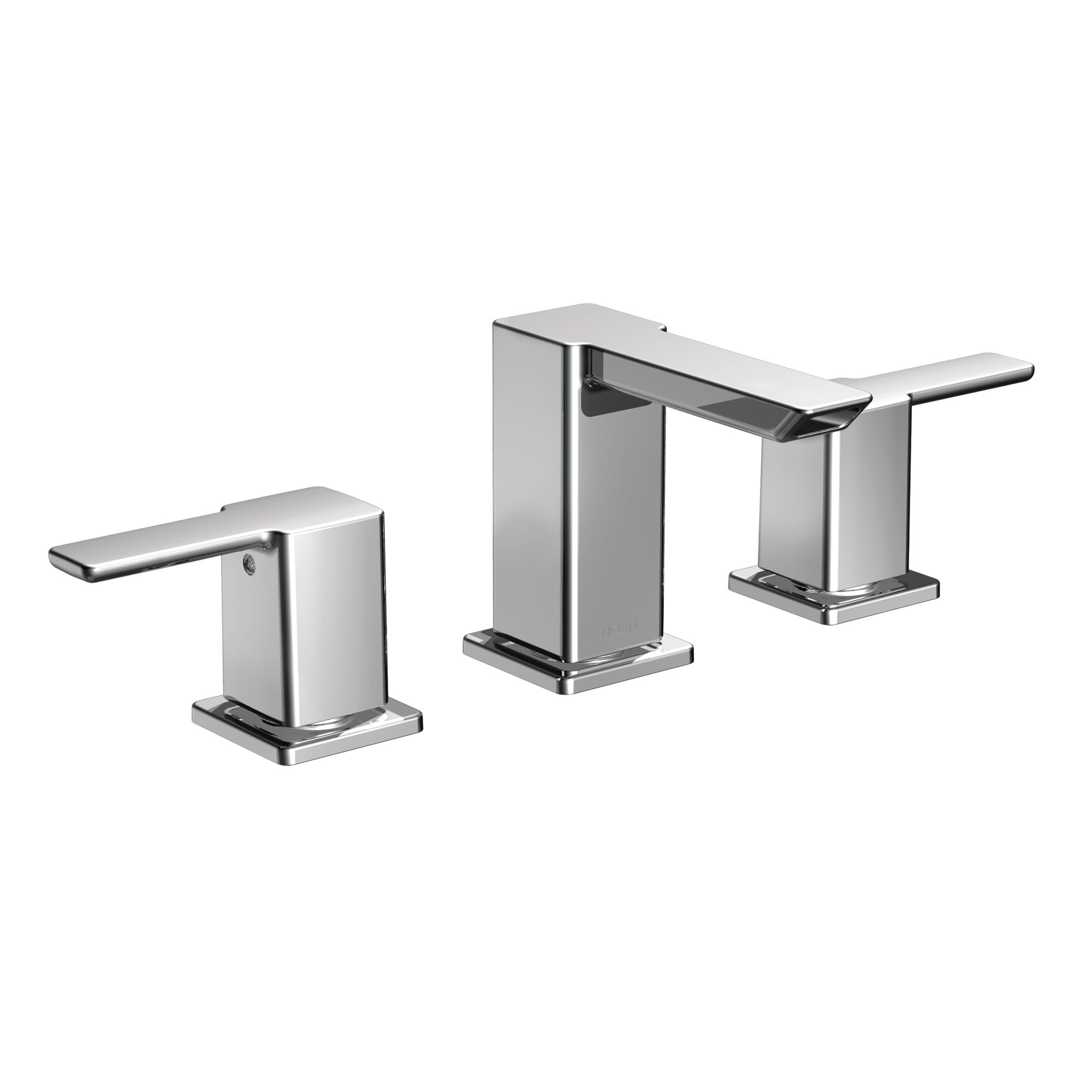 Moen 90 Degree Chrome Two-Handle 8 in. Widespread Bathroom Faucet