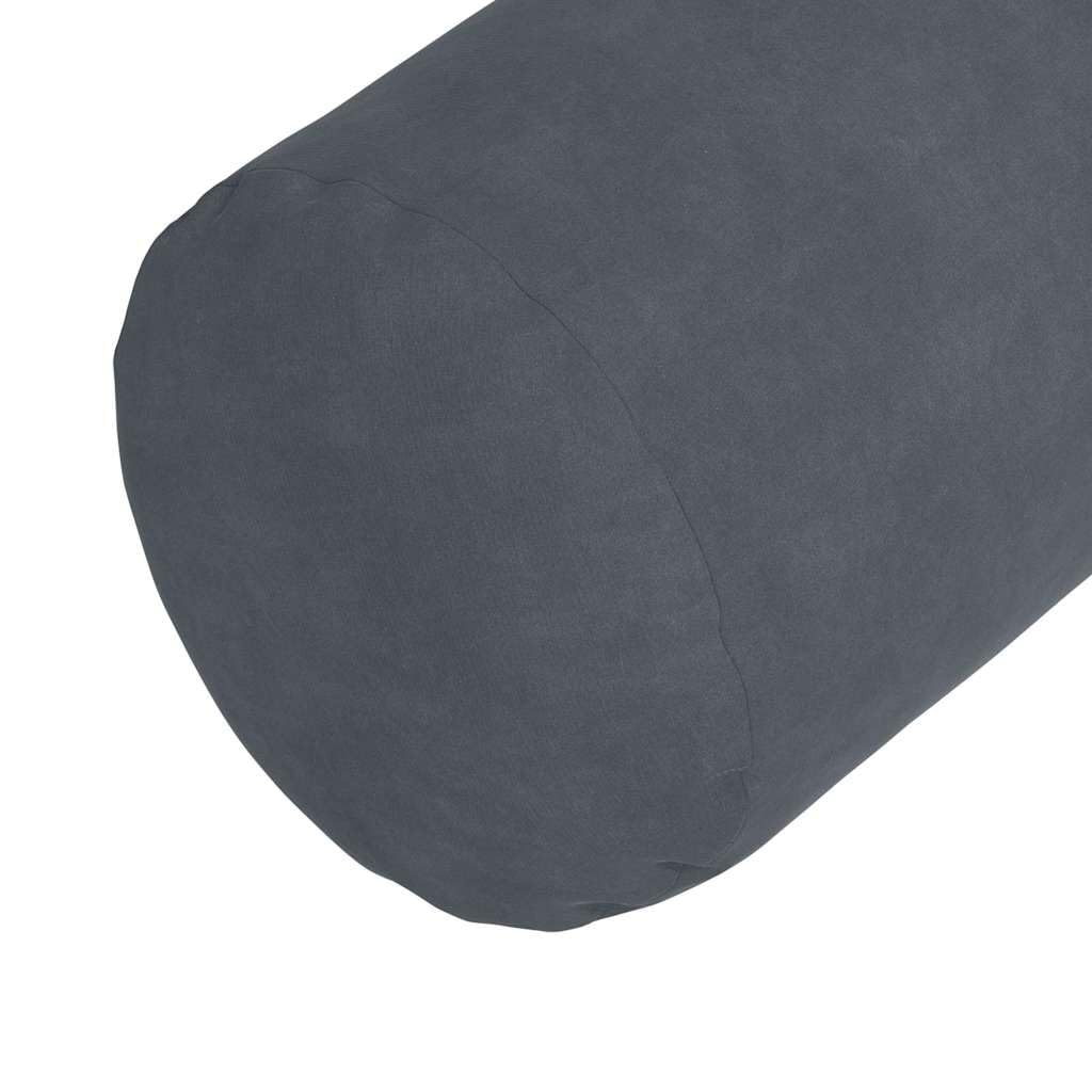 Set di 2 cuscini cervicali decorativi in morbido tessuto a coste, con imbottitura in poliestere, per divano e letto, 25 x 70 cm, rivestimento sfoderabile