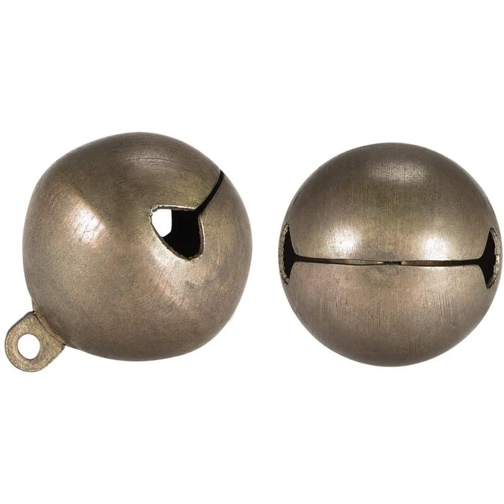 Decoration Noel Sapin Rose Gold Lot De 20 Clochettes Vintage En Bronze - 22mm - Avec Corde De Chanvre 5m Petite Clochette Décorative