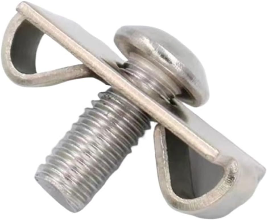 20 PCS M6 M8 M12 EU Aluminum Profile Elastic Fastener 2020 3030 4040 4545 Fastener Built-in Connector Frame Assembly(2020 M6)