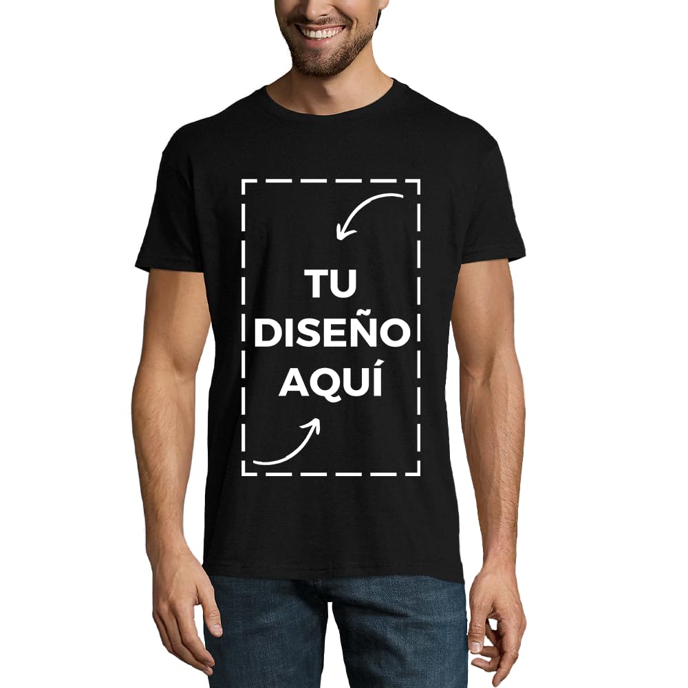 latostadora Camiseta Hombre Mujer Personalizada - Camisetas Personalizadas Hombres - Camisetas para Personalizar 2 Caras - Camiseta Personalizable por Delante y Detras - Regalos Personalizados