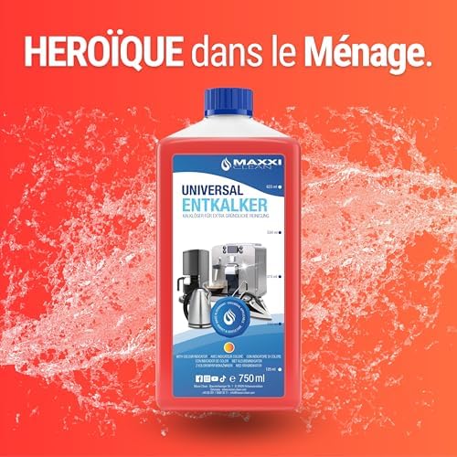 Maxxi Clean | Détartrant universel | Marque et modèle indifférent | Convient à toute utilisation quotidienne | 1 x 750 m
