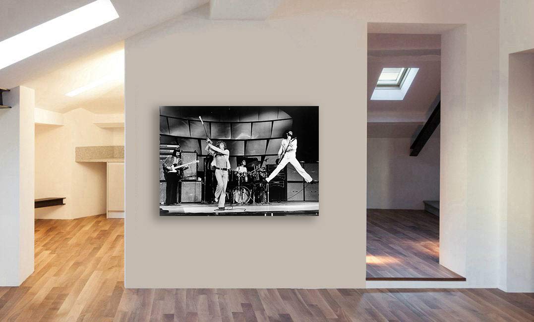 Fab Tampon artistique The Who Rock Band Sur Le mur avec Coins de différentes Tailles (A0 47x33 pouces)