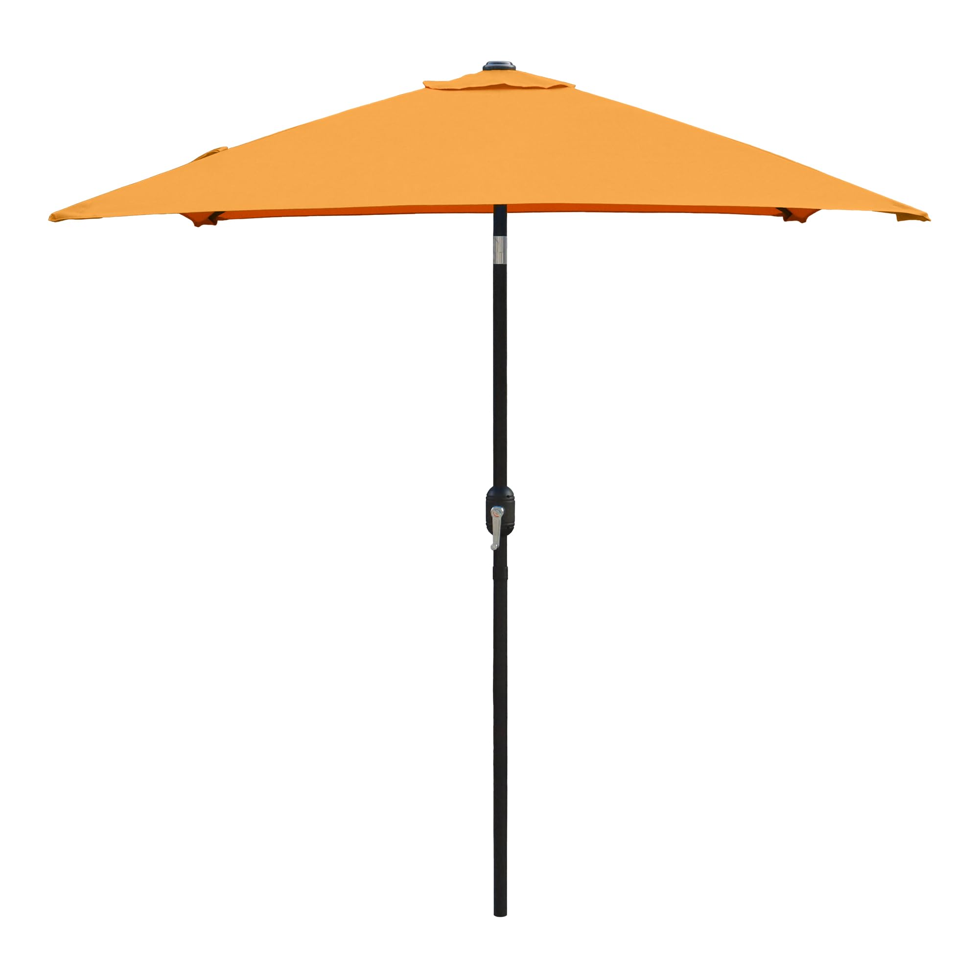 ABBLE Outdoor Patio Umbrella 6.5 Ft Square with Tilt and Crank, Orange
