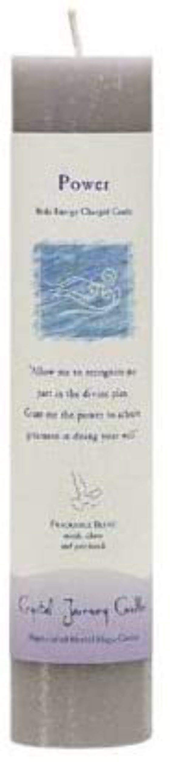 Crystal Journeys Reiki Charged Herbal Pillar - Power