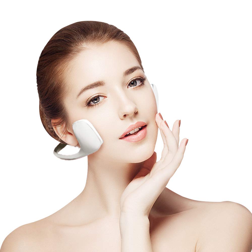 Face-Lift Beauty Instrument, 3D Face-Lift Beauty Instrument Smart V Face Rassodante Skin 3 modalità con USB di ricarica portatile,White
