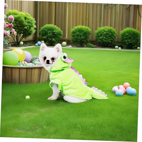 Disfraz dinosaurio para perros pequeños y gatos SHINEOFI miniatura 5