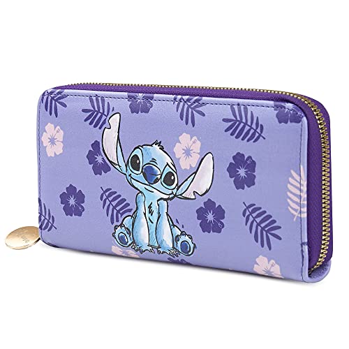 Disney Stitch Geldbörse Damen, Portemonnaie mit Kartenfächern,...
