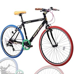 【すぐに使用可能‼︎】クロスバイク Amazon | JOGIO クロスバイク 自転車 700C 7段変速 21段変速 V