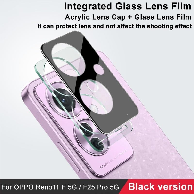 Image of ZARALA Glass Camera Lens Protector For oppo F25 Pro 5G [9H Hardness] [6D Lens Protector ] [Easy Installation] Black (oppo F25 Pro 5G)
