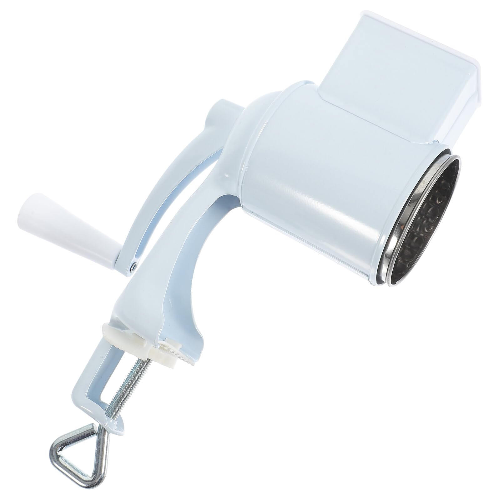 Gadpiparty Rallador de Nueces y Queso Manual Multifuncional Tamaño Compacto Aleación de Aluminio y Acero Inoxidable sin Electricidad para Uso Doméstico Accesorio Cocina Manivela Desmontable