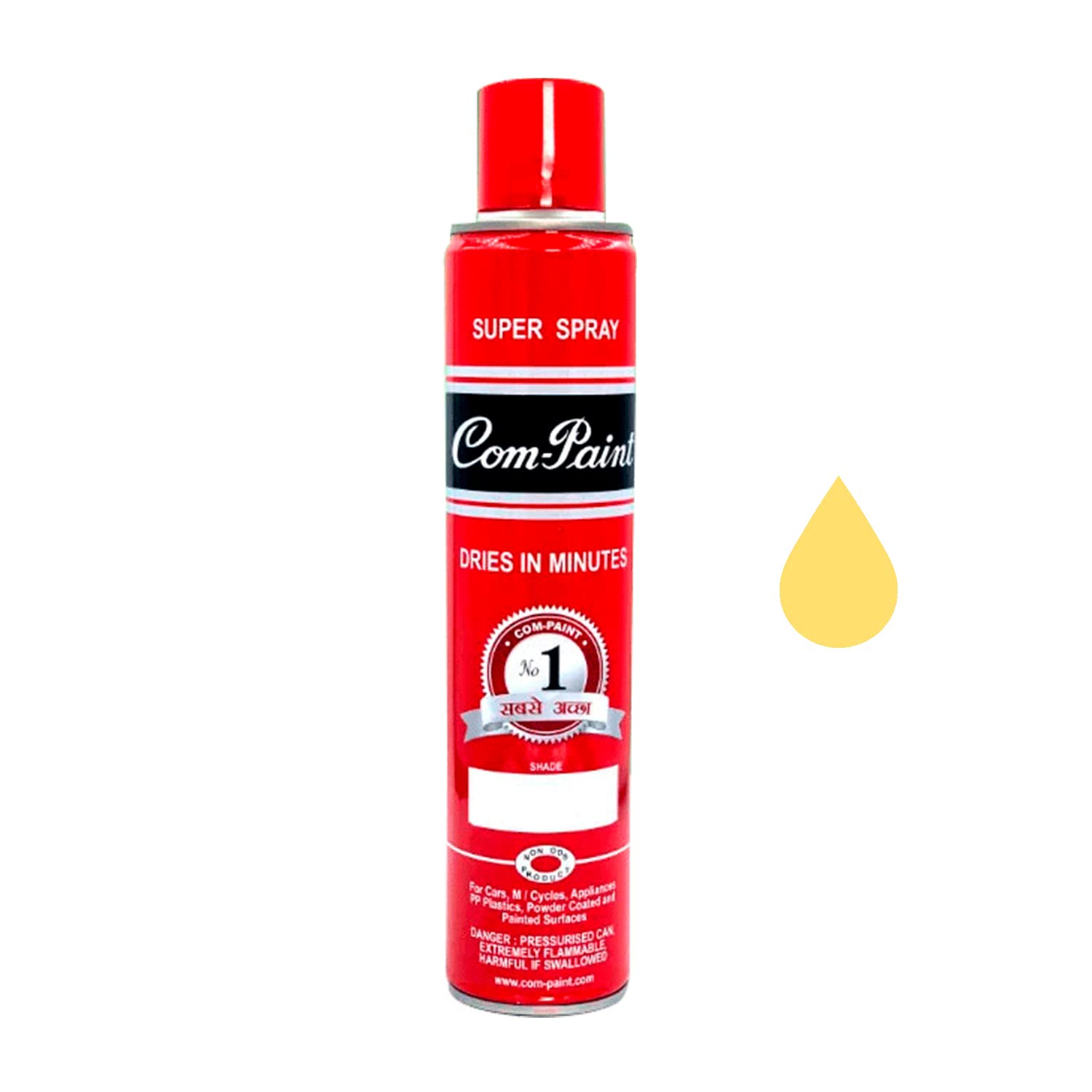COM-PAINT Gold Bright Spray Paint - 440ml Can Suitable for Car, Bike, Cycle, Wood, Metal (Glossy Finish) (B09B7M7VND) Amazon Price History, Amazon Price Tracker