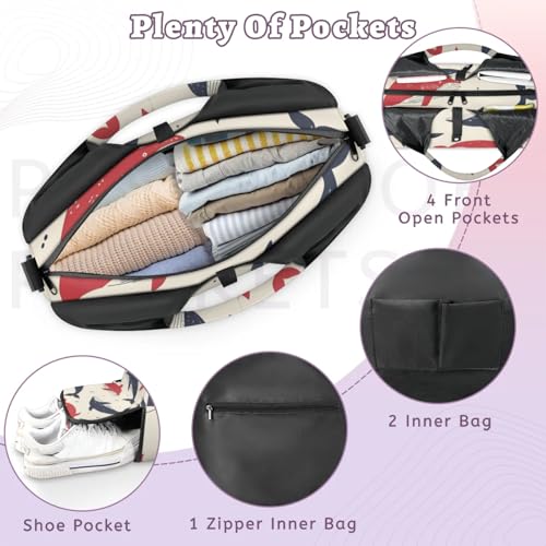 Duffel Bag Yoga Bag for Women Beautiful Conches Beach Bag with Shoe Storage & Yoga Mat Strap4