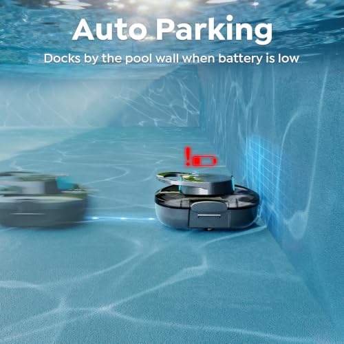 Image of S1 Pro Cordless Robotic Pool Cleaner, 130-Min Runtime, Cleans Up to 1,292 Sq.Ft, Dual-Motor Pool Vacuum, Automatic Cleaner with Large Filter Basket, Fast Charging & Self-Parking (Graphite Gray)