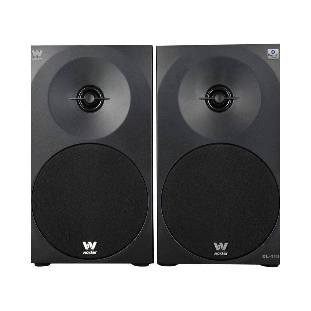 Woxter Dynamic Line Dl-410 BT - Altoparlanti Stereo 2.0 (potenza 150W, BLUETOOTH, Legno, Woofer da 4", 2 tweeter, 3.5 mm, RCA, Bass Reflex di controllo (volume, acuti, bassi), Nero