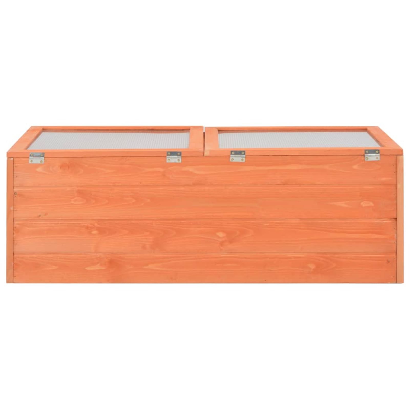 Inspekt 100 x 50 x 34 cm, z drewna i płyty PC, wytrzymała szklarnia z pokrywą na zawiasach, idealna do ochrony przed mrozem młodych roślin na wiosnę